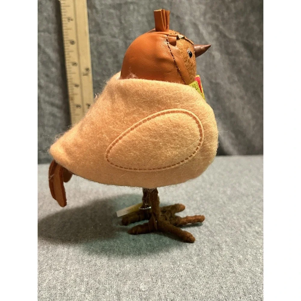 Sun Squad Featherly Friends Franky Brown Blackbird Figurine Hot Dog Decor Small